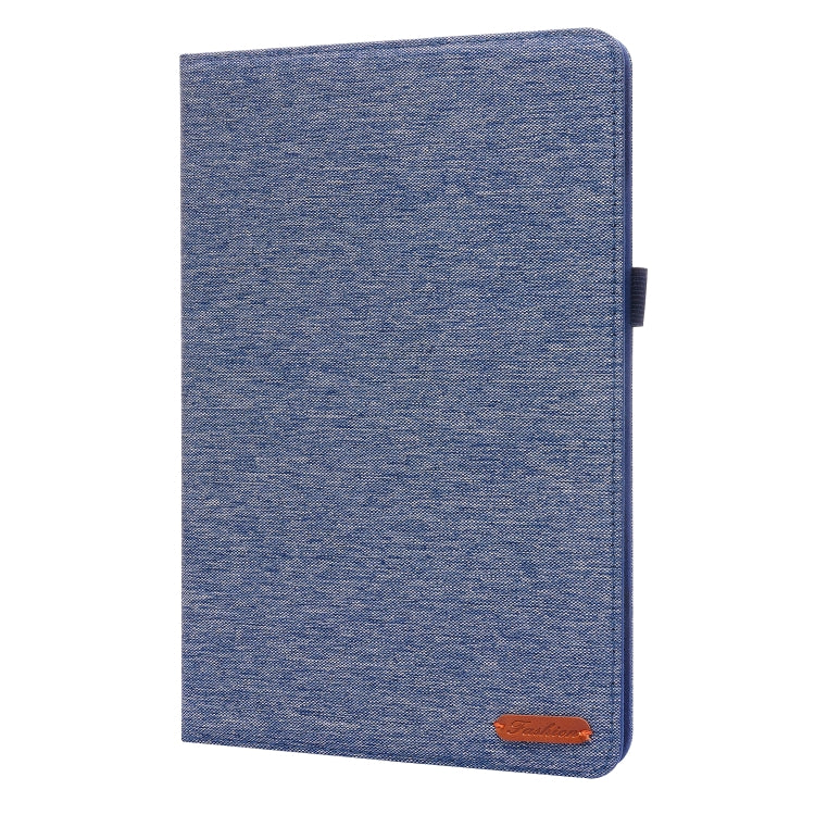 For Xiaomi Pad 5 / 5 Pro Horizontal Flip TPU + Fabric PU Leather Protective Case with Name Card Clip(Dark Blue) by buy2fix