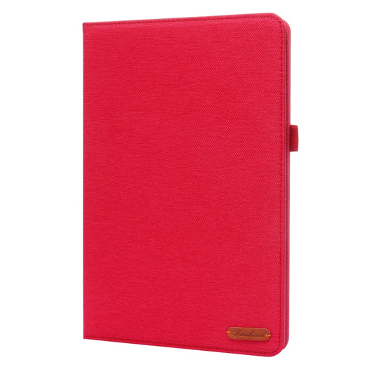 For Xiaomi Pad 5 / 5 Pro Horizontal Flip TPU + Fabric PU Leather Protective Case with Name Card Clip(Red) by buy2fix