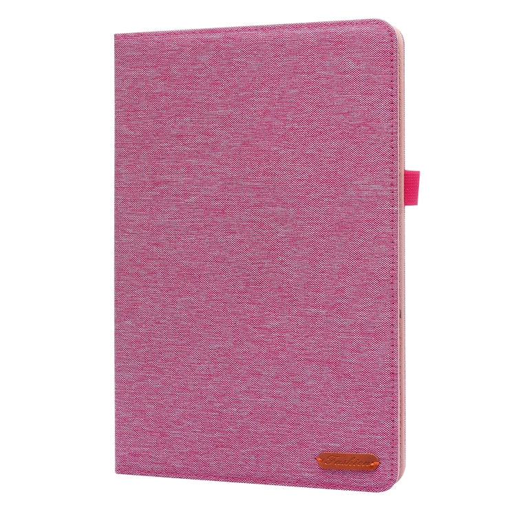 For Xiaomi Pad 5 / 5 Pro Horizontal Flip TPU + Fabric PU Leather Protective Case with Name Card Clip(Rose Red) by buy2fix