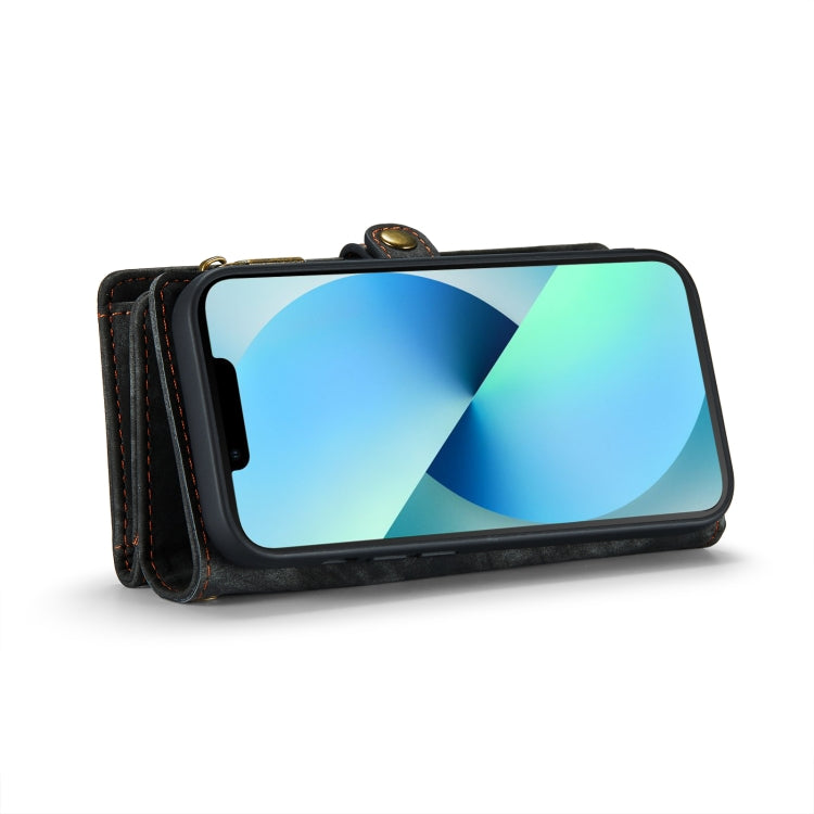 For iPhone 13 Pro Max CaseMe-008 Detachable Multifunctional Horizontal Flip Leather Case with Card Slot & Holder & Zipper Wallet & Photo Frame (Black) - iPhone 13 Pro Max Cases by CaseMe | Online Shopping UK | buy2fix