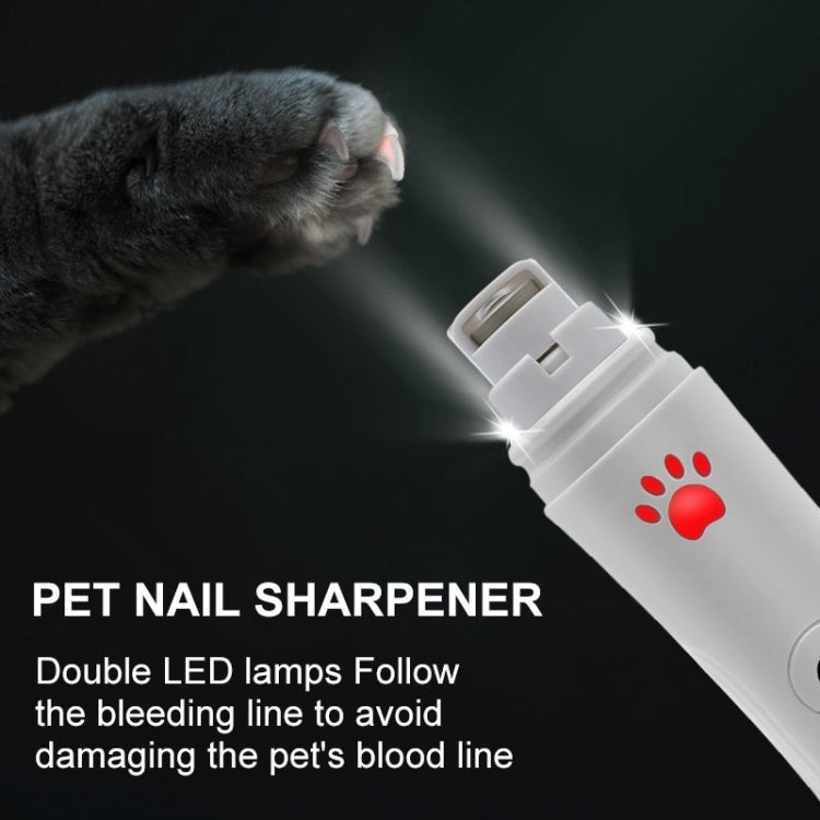 RC-306 Animal Nail Grinder USB Automatic Manicure(White) - Fingernail Trimmers & Scissors by buy2fix | Online Shopping UK | buy2fix