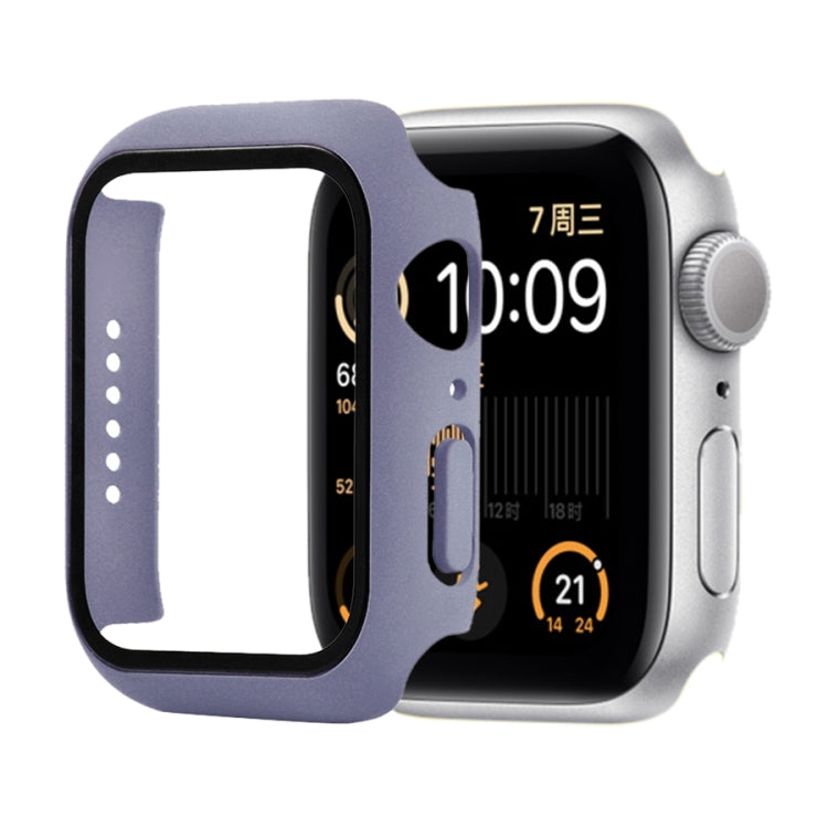 Shockproof PC+Tempered Glass Protective Case with Packed Carton For Apple Watch Series 6 / 5 / 4 / Watch SE 44mm(Lavender) by buy2fix