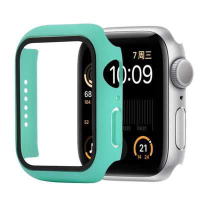 Shockproof PC+Tempered Glass Protective Case with Packed Carton For Apple Watch Series 6 / 5 / 4 / Watch SE 44mm(Light Green) by buy2fix