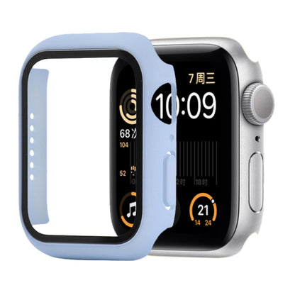 Shockproof PC+Tempered Glass Protective Case with Packed Carton For Apple Watch Series 6 / 5 / 4 / Watch SE 44mm(Ice Sea Blue) by buy2fix