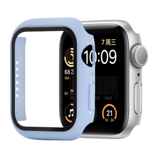 Shockproof PC+Tempered Glass Protective Case with Packed Carton For Apple Watch Series 6 / 5 / 4 / Watch SE 44mm(Ice Sea Blue) by buy2fix