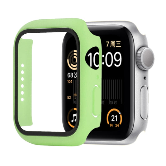Shockproof PC+Tempered Glass Protective Case with Packed Carton For Apple Watch Series 6 / 5 / 4 / Watch SE 44mm(Grass Green) by buy2fix