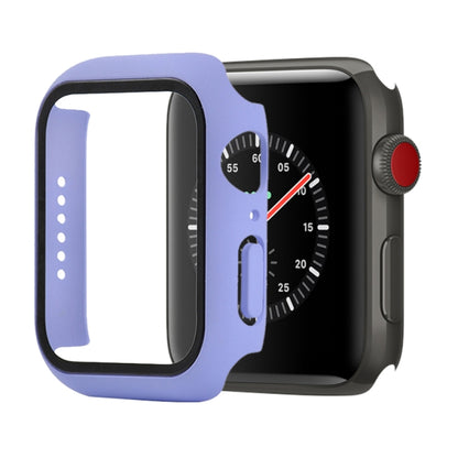 Shockproof PC+Tempered Glass Protective Case with Packed Carton For Apple Watch Series 3 & 2 & 1 42mm(Light Purple) by buy2fix