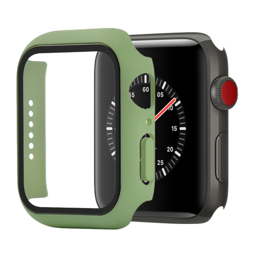 Shockproof PC+Tempered Glass Protective Case with Packed Carton For Apple Watch Series 3 & 2 & 1 42mm(Mint Green) by buy2fix