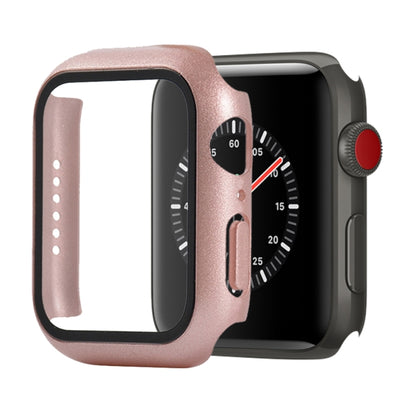 Shockproof PC+Tempered Glass Protective Case with Packed Carton For Apple Watch Series 3 & 2 & 1 42mm(Rose Gold) by buy2fix