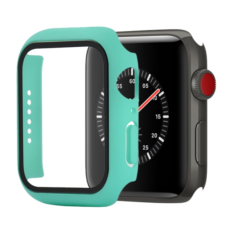 Shockproof PC+Tempered Glass Protective Case with Packed Carton For Apple Watch Series 3 & 2 & 1 42mm(Light Green) by buy2fix