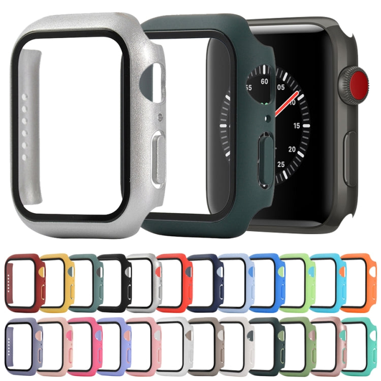 Shockproof PC+Tempered Glass Protective Case with Packed Carton For Apple Watch Series 3 & 2 & 1 42mm(Lavender) by buy2fix