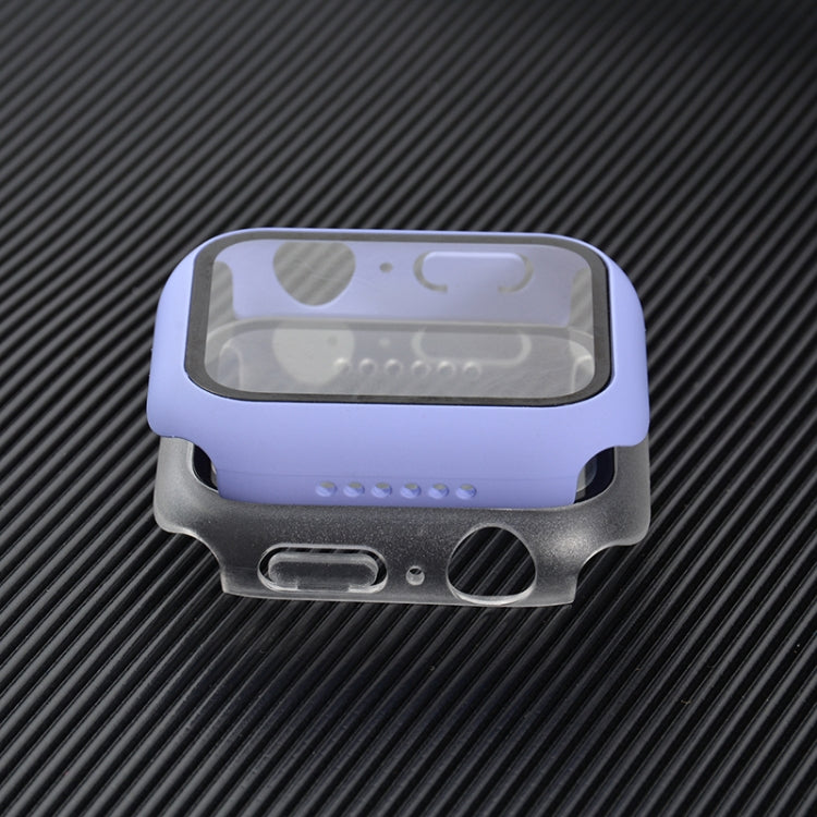 Shockproof PC+Tempered Glass Protective Case with Packed Carton For Apple Watch Series 3 & 2 & 1 38mm(Lavender) by buy2fix