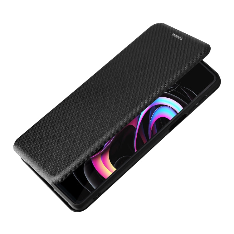 For Motorola Edge 20 Pro Carbon Fiber Texture Horizontal Flip TPU + PC + PU Leather Case with Card Slot(Black) by buy2fix