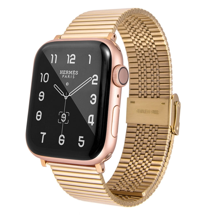 Multi-baht Steel Watch Band For Apple Watch Series 9&8&7 41mm / SE 3&SE 2&6&SE&5&4 40mm / 3&2&1 38mm(Gold) by buy2fix