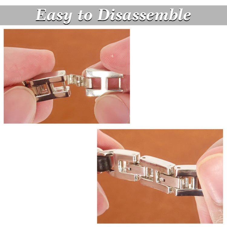 Single Row Metal Watch Band For Apple Watch Series 9&8&7 41mm / SE 3&SE 2&6&SE&5&4 40mm / 3&2&1 38mm(Rose Gold Pink) by buy2fix