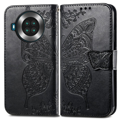 Butterfly Love Flowers Embossed Horizontal Flip Leather Case with Holder & Card Slots & Wallet & Lanyard For CUBOT Note 20(Black) - More Brand by buy2fix | Online Shopping UK | buy2fix