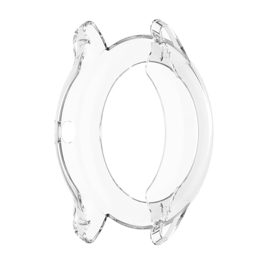 For Xiaomi IMILAB KW66 / YAMAY SW022 Half Coverage Hollowed TPU Protective Case(Transparent White) - Watch Cases by buy2fix | Online Shopping UK | buy2fix