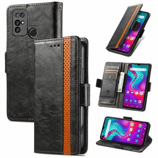 For Doogee X96 Pro CaseNeo Business Splicing Dual Magnetic Buckle Horizontal Flip PU Leather Case with Holder & Card Slots & Wallet(Black) by buy2fix