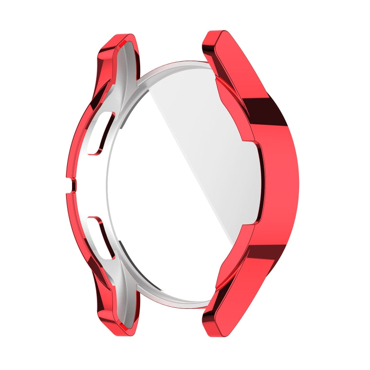 For Samung Galaxy Watch4 44mm Full Coverage TPU Electroplating Protective Case Cover(Red) - Watch Cases by buy2fix | Online Shopping UK | buy2fix