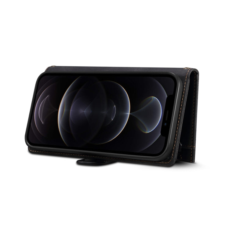 For iPhone 13 Pro Retro Frosted Horizontal Flip Leather Case with Holder & Card Slot & Wallet & Zipper Pocket & Lanyard (Black) - iPhone 13 Pro Cases by buy2fix | Online Shopping UK | buy2fix