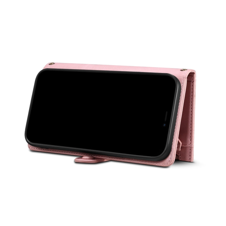 Retro Frosted Horizontal Flip Leather Case with Holder & Card Slot & Wallet & Zipper Pocket & Lanyard For iPhone 8 Plus & 7 Plus(Rose Gold) - More iPhone Cases by buy2fix | Online Shopping UK | buy2fix