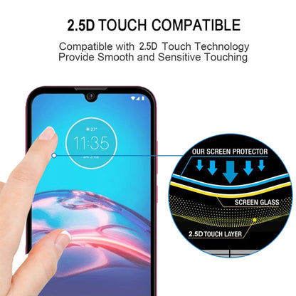 For Motorola Moto E6i Full Glue Full Cover Screen Protector Tempered Glass Film by buy2fix