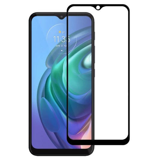 For Motorola Moto G10 Power Full Glue Full Cover Screen Protector Tempered Glass Film by buy2fix