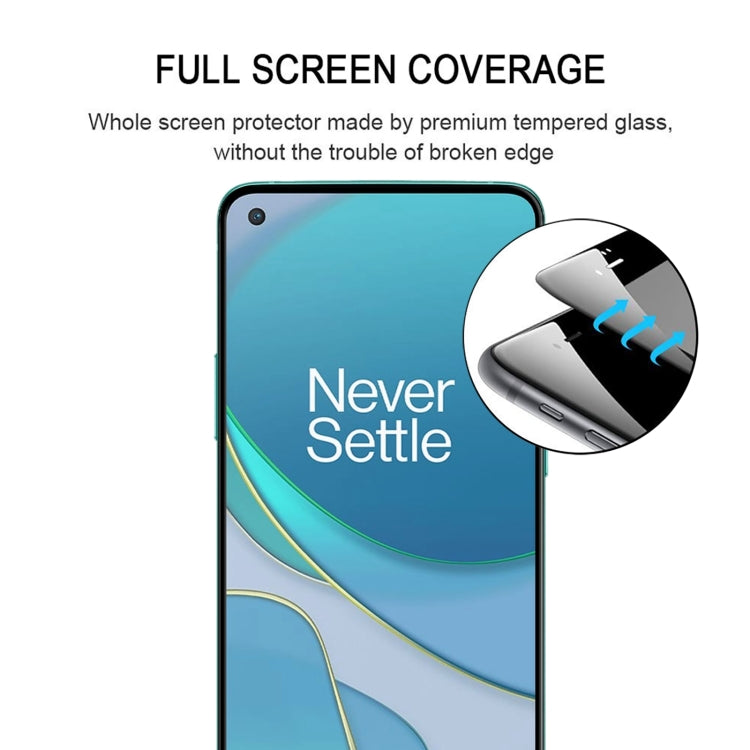 For OnePlus 8T / 8T+ 5G Full Glue Full Cover Screen Protector Tempered Glass Film by buy2fix