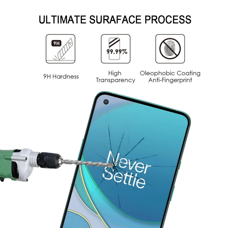 For OnePlus 8T / 8T+ 5G Full Glue Full Cover Screen Protector Tempered Glass Film by buy2fix