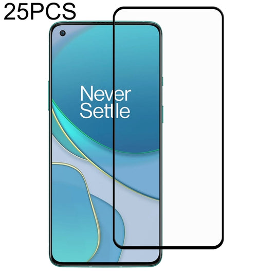 For OnePlus 8T / 8T+ 5G 25 PCS Full Glue Full Screen Tempered Glass Film by buy2fix