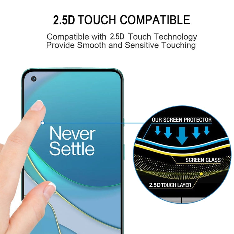 For OnePlus 8T / 8T+ 5G 25 PCS Full Glue Full Screen Tempered Glass Film by buy2fix
