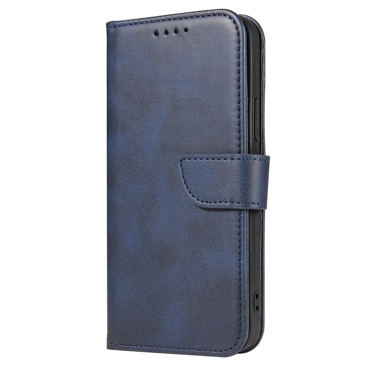 For iPhone 13 mini Calf Texture Buckle Horizontal Flip Leather Case with Holder & Card Slots & Wallet (Blue) by buy2fix