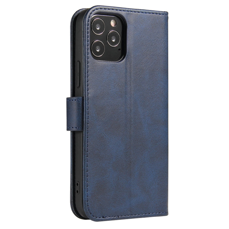 For iPhone 13 mini Calf Texture Buckle Horizontal Flip Leather Case with Holder & Card Slots & Wallet (Blue) by buy2fix