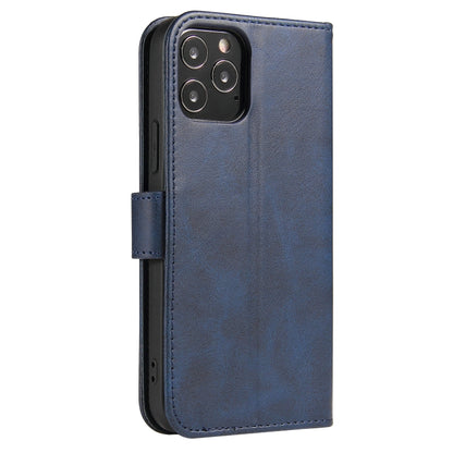 For iPhone 13 mini Calf Texture Buckle Horizontal Flip Leather Case with Holder & Card Slots & Wallet (Blue) by buy2fix
