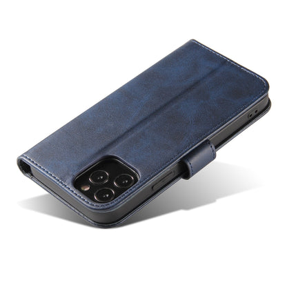 For iPhone 13 mini Calf Texture Buckle Horizontal Flip Leather Case with Holder & Card Slots & Wallet (Blue) by buy2fix