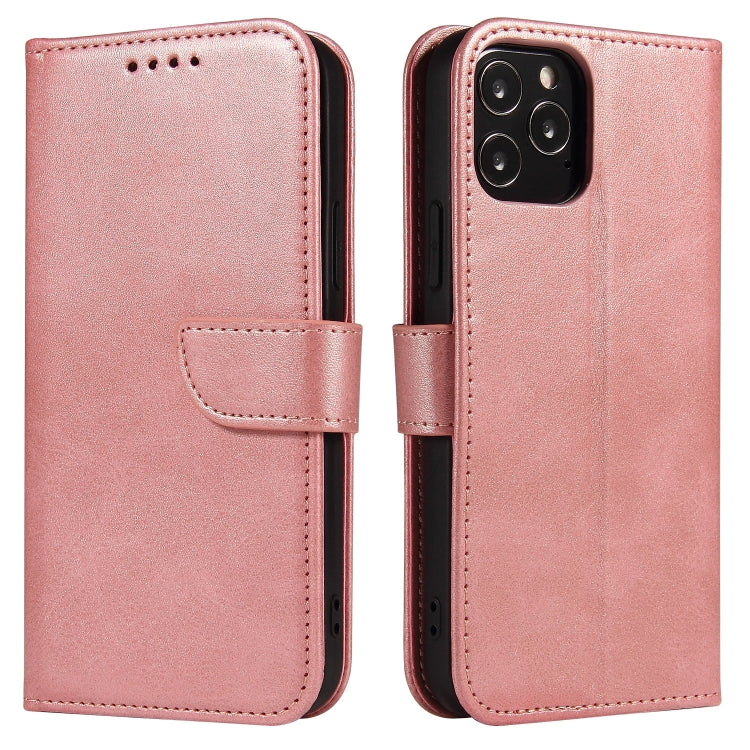 For iPhone 13 mini Calf Texture Buckle Horizontal Flip Leather Case with Holder & Card Slots & Wallet (Rose Gold) by buy2fix