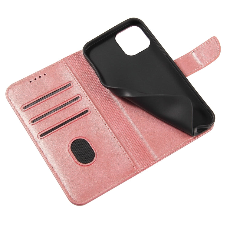 For iPhone 13 mini Calf Texture Buckle Horizontal Flip Leather Case with Holder & Card Slots & Wallet (Rose Gold) by buy2fix