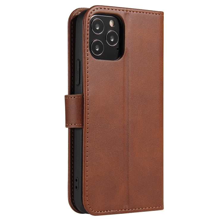 For iPhone 13 mini Calf Texture Buckle Horizontal Flip Leather Case with Holder & Card Slots & Wallet (Brown) by buy2fix