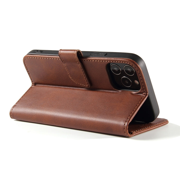 For iPhone 13 mini Calf Texture Buckle Horizontal Flip Leather Case with Holder & Card Slots & Wallet (Brown) by buy2fix