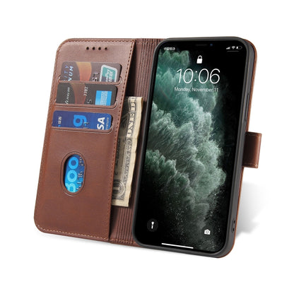 For iPhone 13 mini Calf Texture Buckle Horizontal Flip Leather Case with Holder & Card Slots & Wallet (Brown) by buy2fix