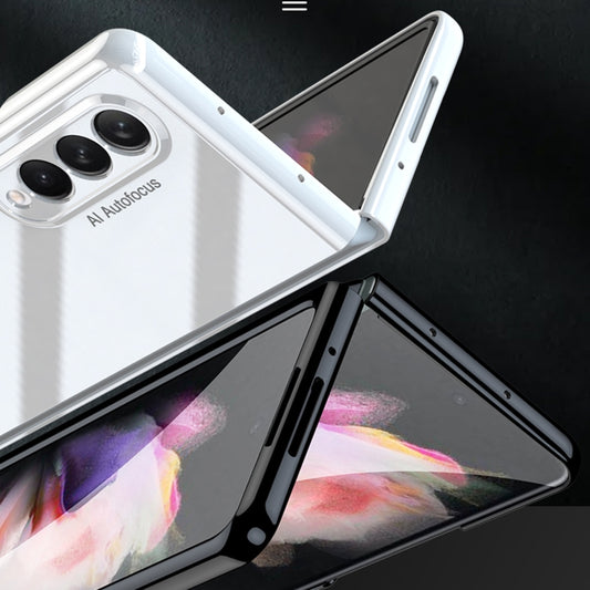 For Samsung Galaxy Z Fold3 5G GKK Folding UV Grilled Porcelain Protective Case(Black) - Galaxy Phone Cases by GKK | Online Shopping UK | buy2fix