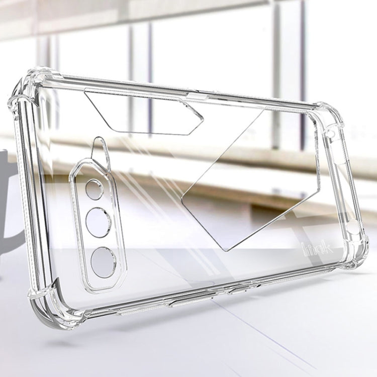 For Asus ROG Phone 5 Pro / 5s Pro IMAK All Coverage Shockproof Airbag TPU Case with Screen Protector(Transparent) - ASUS Cases by imak | Online Shopping UK | buy2fix