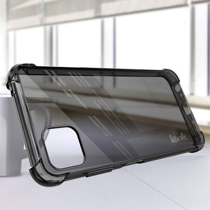 For Samsung Galaxy A22 5G IMAK All Coverage Shockproof Airbag TPU Case with Screen Protector(Transparent Black) by imak