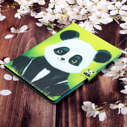 For iPad Air / Air 2 / iPad 9.7 Colored Drawing Horizontal Flip PU Leather Case with Holder & Card Slot & Sleep / Wake-up Function(Panda) - More iPad Cases by buy2fix | Online Shopping UK | buy2fix