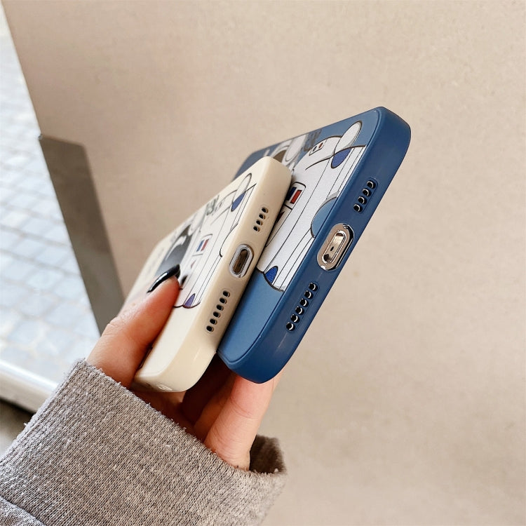 For iPhone 12 Spaceman Binoculars Shockproof Protective Case(Black) by buy2fix