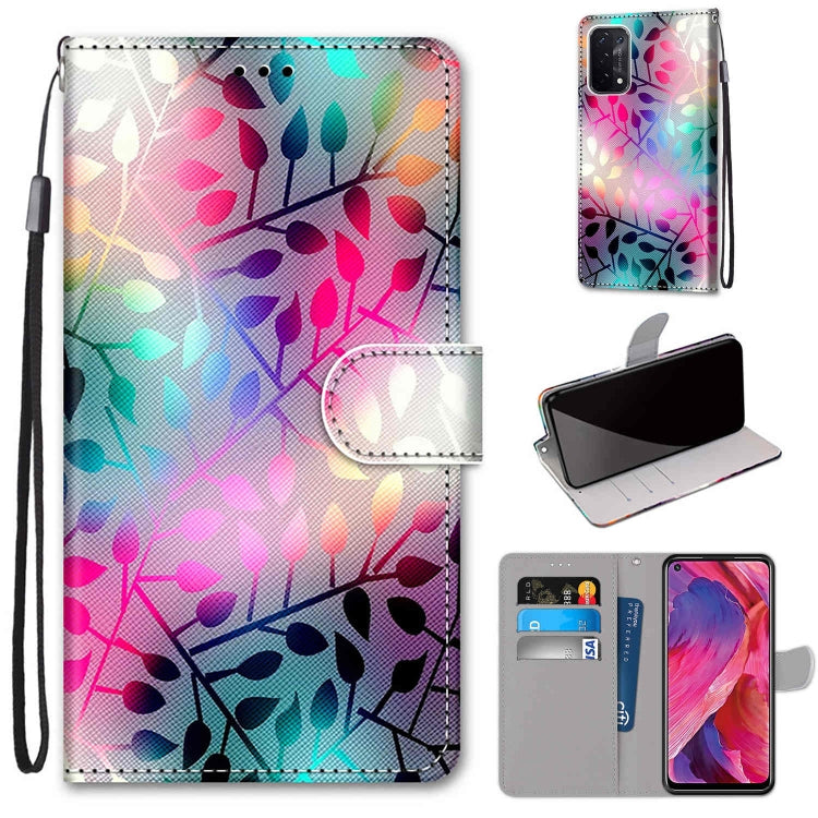 For OPPO A54 5G / A74 5G / A93 5G / A93s 5G Coloured Drawing Cross Texture Horizontal Flip PU Leather Case with Holder & Card Slots & Wallet & Lanyard(Translucent Glass) by buy2fix