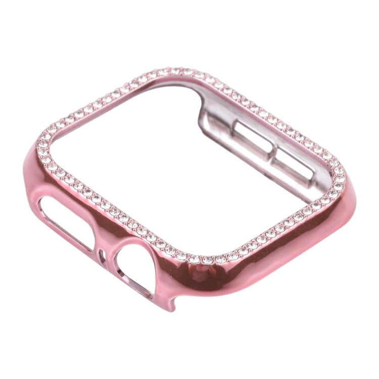 Metal Diamond Protective Watch Case For Apple Watch Series 6 / 5 / 4 / Watch SE 44mm(Pink) by buy2fix