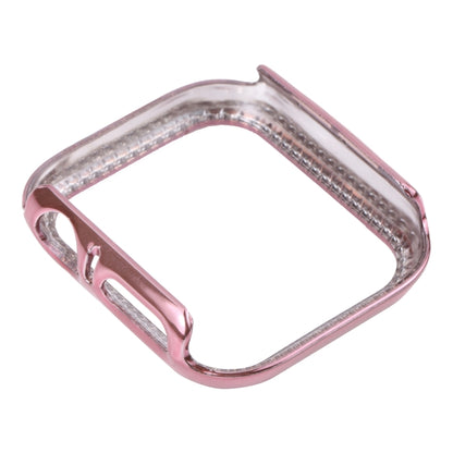 Metal Diamond Protective Watch Case For Apple Watch Series 6 / 5 / 4 / Watch SE 44mm(Pink) by buy2fix