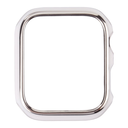 Dual-color Electroplating PC Protective Watch Case For Apple Watch Series 3 & 2 & 1 42mm(Silver Edge + White Background) by buy2fix