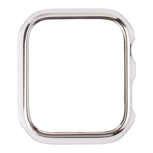 Dual-color Electroplating PC Protective Watch Case For Apple Watch Series 3 & 2 & 1 42mm(Silver Edge + White Background) by buy2fix